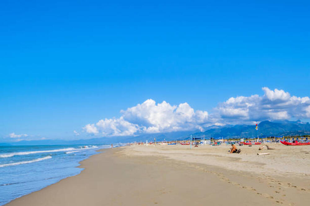 Spiaggia della Marina di Torre del Lago in Versilia